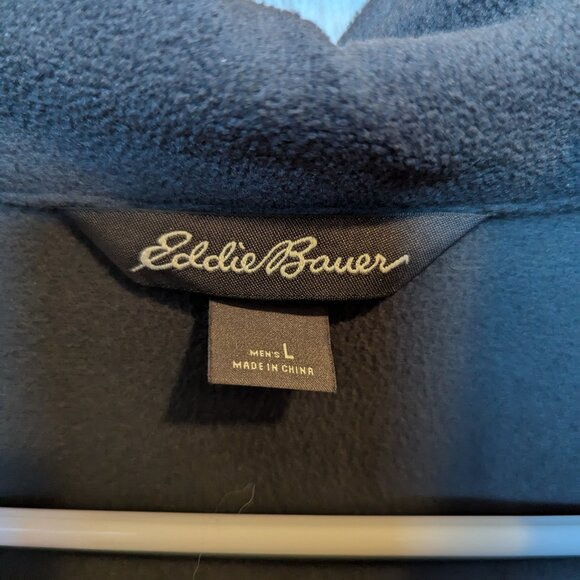 Eddie Bauer Soft Shell Jacket Men L Full Zip High Neck - Picture 4 of 6